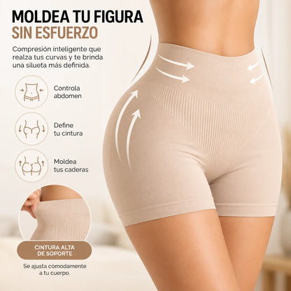 Short moldeador seamless de cintura alta que ayuda a moldear abdomen, cintura y caderas